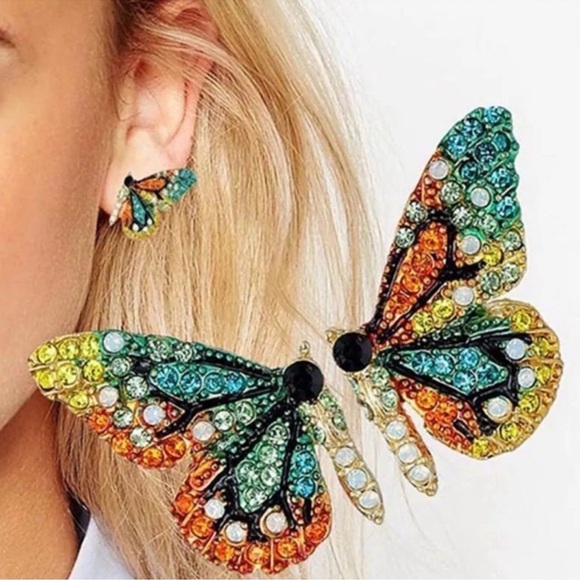 Free People Blair Butterfly Post Earrings - Picture 1 of 6